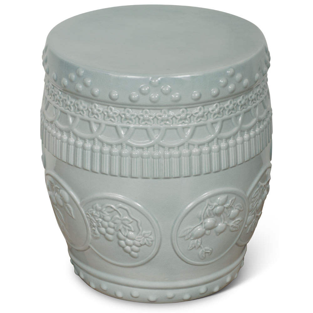 Harvest Moon Oversized Qing Bai Chinese Porcelain Garden Stool