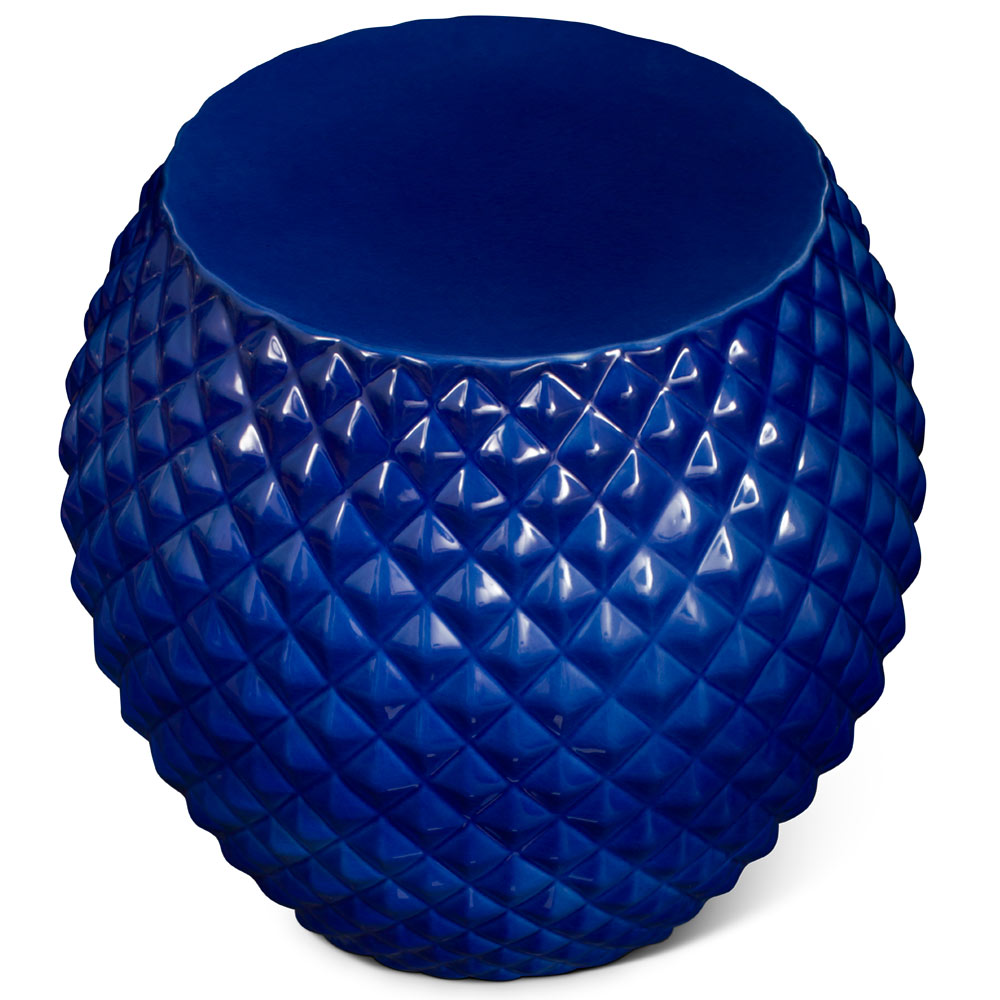The Indigo Jewel Garden Stool