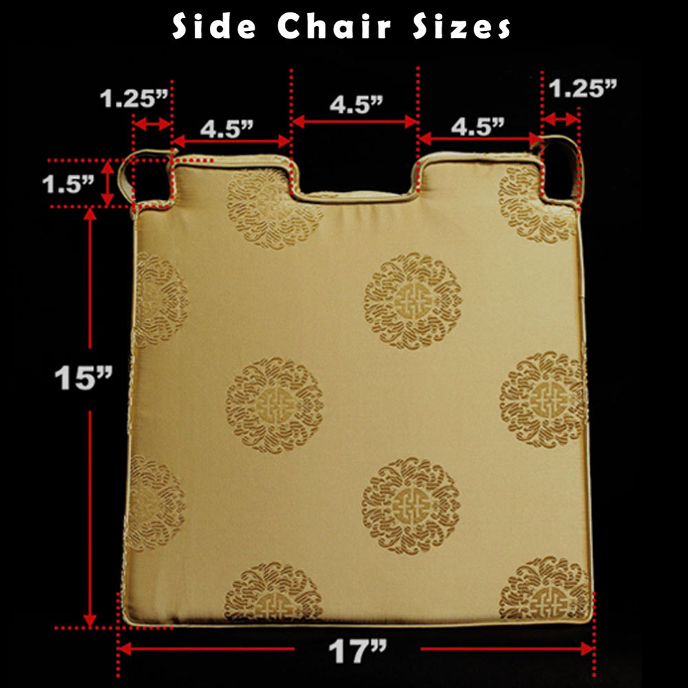  sofacover Embroidery Kitchen Chair Cushions Pads Chinese Style  Dining Chair Cushion Pad All Season Home Patio Kitchen Office Dorm Quilted Chair  Pad with Tie Washable-f 40x45cm : Home & Kitchen