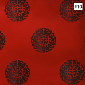 Chinese Longevity Symbol Design Red Dining Chair Cushion (#10)