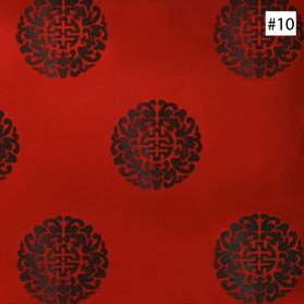 Chinese Longevity Symbol Design Red Dining Chair Cushion (#10)