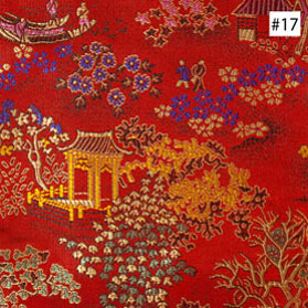 Chinese Courtyard Design Red Monk Chair Cushion (#17)