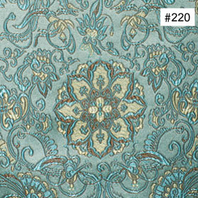 French Inspired Silk Embroidered Floral Design Silk Dining Chair Cushion (#220)