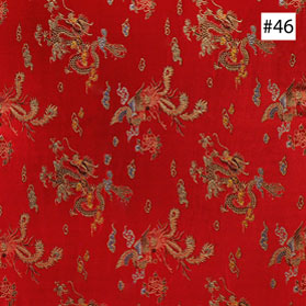Prosperity Dragon & Phoenix Design  Red Monk Chair Cushion (#46)