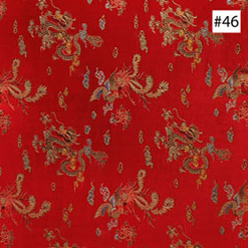 Prosperity Dragon & Phoenix Design  Red Corner Chair Cushion (#46)