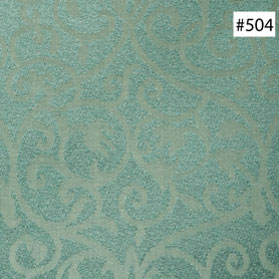 Silk-Linen French Teal Damask Design Dining Chair Cushion (#504)
