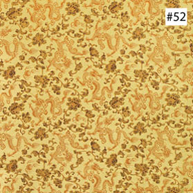 Dragon Design Gold Silk Fabric (#52)