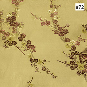 Cherry Blossom Design Gold Ming Chair Cushion (#72)