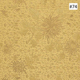 Chrysanthemum Design Gold Monk Chair Cushion (#74)