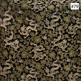 Dragon Design Black Dining Chair Cushion (#79)