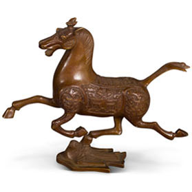 The Galloping Horse Treading on a Flying Swallow