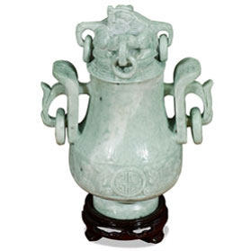 Oriental Jade Imperial Vase