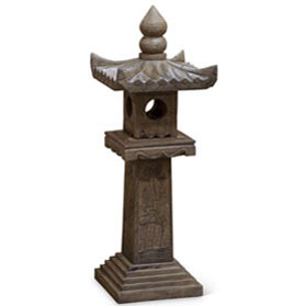 Tall Chinese Stone Pagoda Lantern