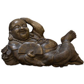 Prosperity Happy Buddha Stone Oriental Statue