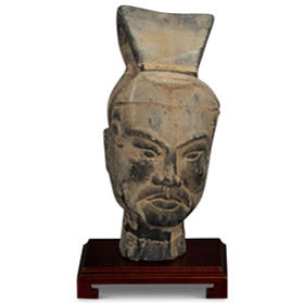 Small Chinese Terracotta Infantry Warrior Head