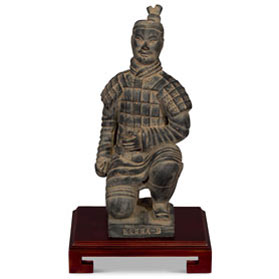 12 Inch Chinese Terracotta Kneeling Archer Warrior