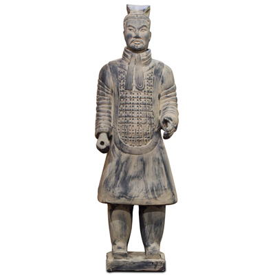 46 Inch Chinese Terracotta Standing Chariot Warrior