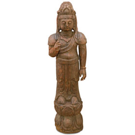 40 Inch Wooden Guanyin Oriental Statue