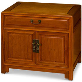 Natural Finish Rosewood Chinese Ming Cabinet