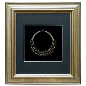 Miao Chinese Jewelry Chain Necklace Shadow Box