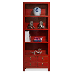 Elmwood Zen Style Asian Bookcase