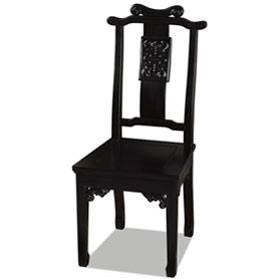 Black Elmwood Chinese Ming Longevity Chair