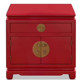 Red Elmwood Chinese Ming Cabinet