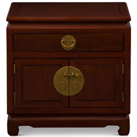 Mahogany Petite Elmwood Chinese Ming Cabinet