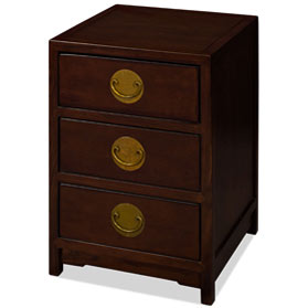 Dark Expresso Petite Elmwood Chinese Chest of Drawers