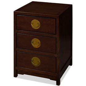 Dark Expresso Petite Elmwood Chinese Chest of Drawers