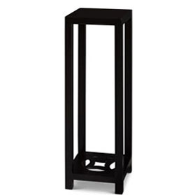 Matte Black Finish Elmwood Ning Chou Design Pedestal