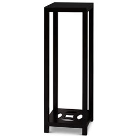 40in Matte Black Finish Elmwood Ning Chou Design Pedestal