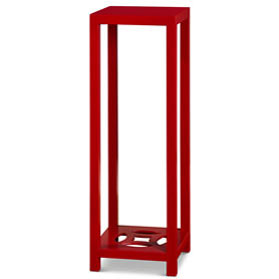 40in Matte Red Finish Elmwood Ning Chou Design Pedestal