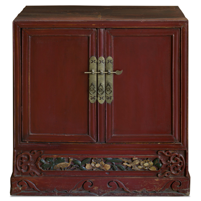 Vintage Elmwood He Hua Village Oriental Cabinet