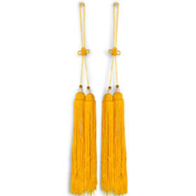 Lucky Yellow Chinese Silk Tassel Set