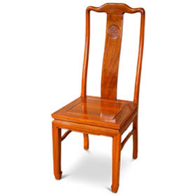 Natural Finish Rosewood Chinese Longevity Chair