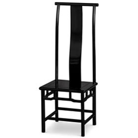 Black Rosewood Ming Chinese Tall Chair