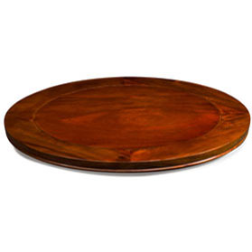 23in Natural Finish Rosewood Chinese Lazy Susan