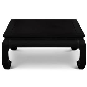 Black Rosewood Ming Rectangular Coffee Table