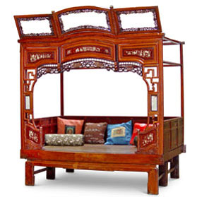 Antique Ci Xi Chinese Canopy Bed