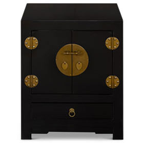 Black Elmwood Chinese Ming Cabinet