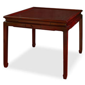 Dark Cherry Finish Rosewood Chinese Mahjong Table