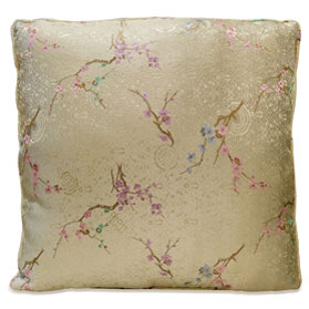 Platinum Chinese Silk Pillow (#53)