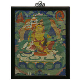 Framed Tibetan Thangka Painting