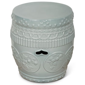 Harvest Moon Oversized Qing Bai Chinese Porcelain Garden Stool